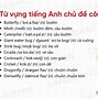 Các Từ Vựng Tiếng Anh Thông Dụng Lớp 10