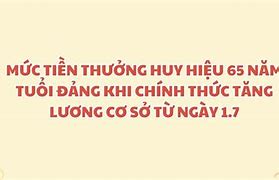 Mức Tiền Thưởng Huy Hiệu Đảng Từ 1 7 2024